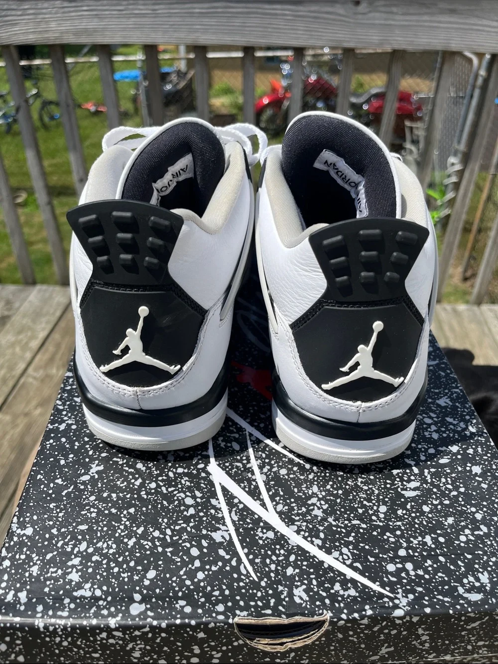 Clean Jordan 4 Retro Military Black🔥